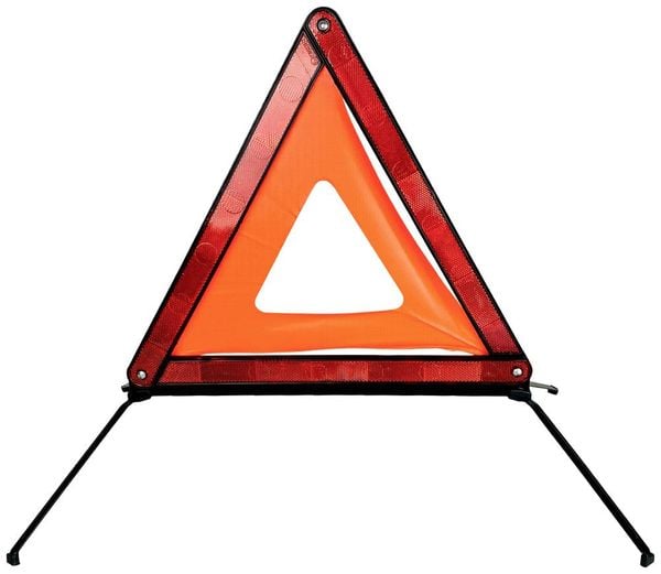 HP Autozubehör 10132 Warndreieck Pkw, ATV, Wohnmobile, Van, SUV, Quad, Lkw, Landwirtschaft, Bus, Baumaschinen (L x B x H) 46 x 57 x 35 cm 1 St.