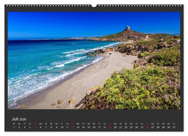 Produktbild: Sardinien - Traumstr&auml;nde am Mittelmeer (hochwertiger Premium Wandkalender 2026 DIN A2 quer), Kunstdruck in Hochglanz