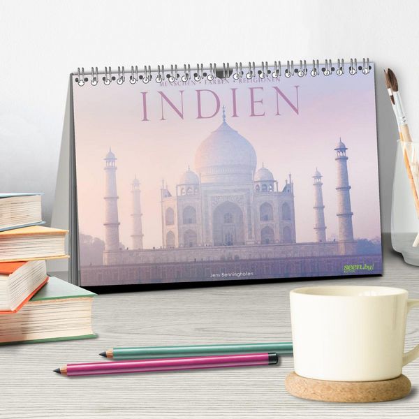 Produktbild: Indien: Menschen &bull; Farben &bull; Religionen (Tischkalender 2026 DIN A5 quer), CALVENDO Monatskalender