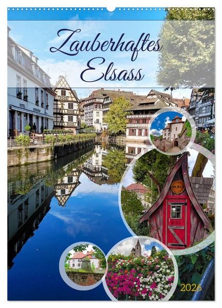 Produktbild: Zauberhaftes Elsass (Wandkalender 2026 DIN A2 hoch), CALVENDO Monatskalender