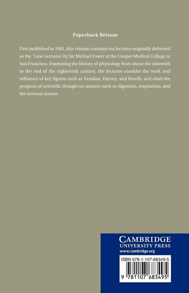 Produktbild: Lectures on the History of Physiology