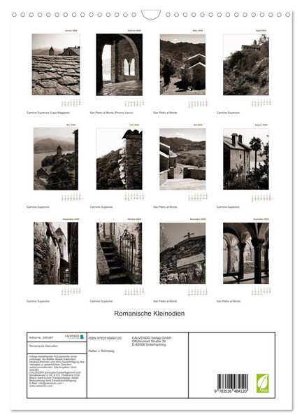 Produktbild: Romanische Kleinodien (Wandkalender 2026 DIN A3 hoch), CALVENDO Monatskalender