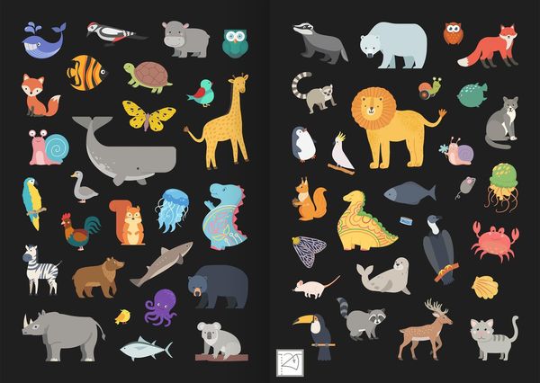Produktbild: Leucht-Sticker &ndash; Tiere