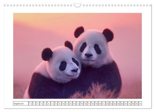 Produktbild: Panda Magie (Wandkalender 2027 DIN A3 quer), CALVENDO Monatskalender