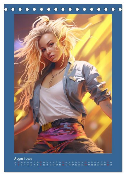 Produktbild: Urban Dancer. Streetstyle-Szene-Illustrationen (Tischkalender 2026 DIN A5 hoch), CALVENDO Monatskalender