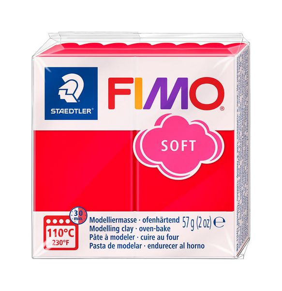 Produktbild: STADTLER Modelliermasse FIMO soft &brvbar; indischrot, 57 g