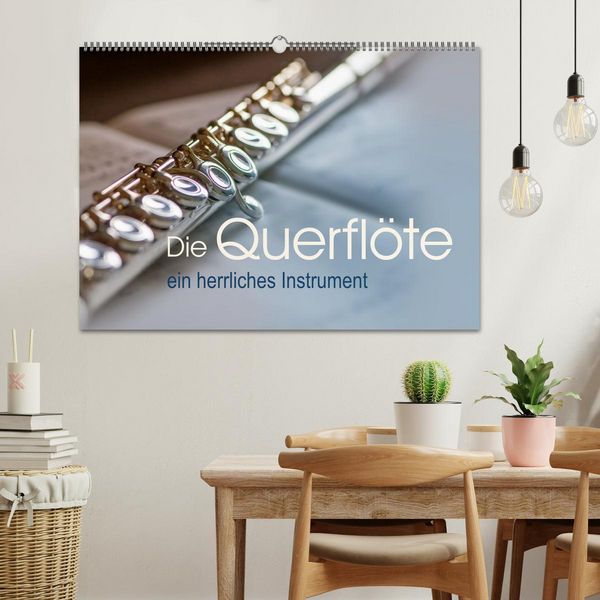 Produktbild: Die Querfl&ouml;te, ein herrliches Instrument (Wandkalender 2026 DIN A2 quer), CALVENDO Monatskalender