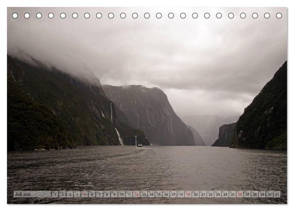 Produktbild: Kia ora, Aotearoa - Wunderbares Neuseeland (Tischkalender 2026 DIN A5 quer), CALVENDO Monatskalender
