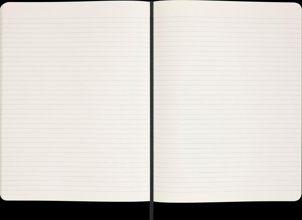 Produktbild: Moleskine Vegea Notizb&uuml;cher (2x), XL, liniert, weicher Einband, schwarz und Capri Petroleum