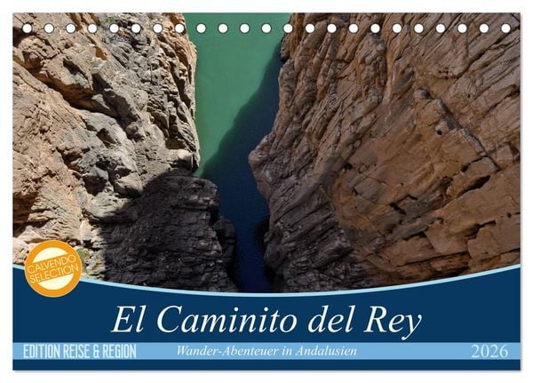 Produktbild: El Caminito del Rey (Tischkalender 2026 DIN A5 quer), CALVENDO Monatskalender
