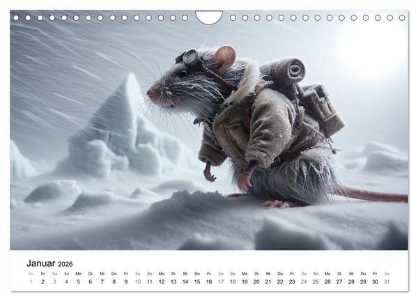 Produktbild: Abenteuerliche Ratten (Wandkalender 2026 DIN A4 quer), CALVENDO Monatskalender