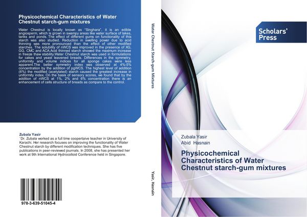 Produktbild: Physicochemical Characteristics of Water Chestnut starch-gum mixtures