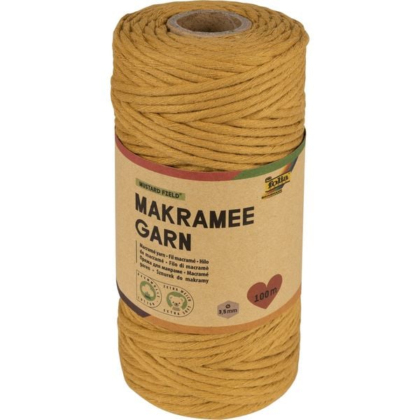 Produktbild: FOLIA&reg; Garn Makramee, Mustard Field