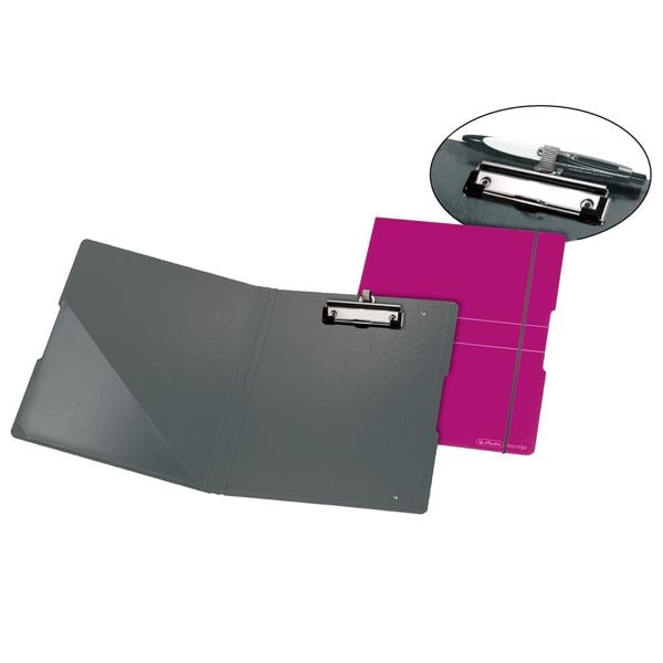 Produktbild: Herlitz Klemmbrettmappe Polyfoam A4, Beere