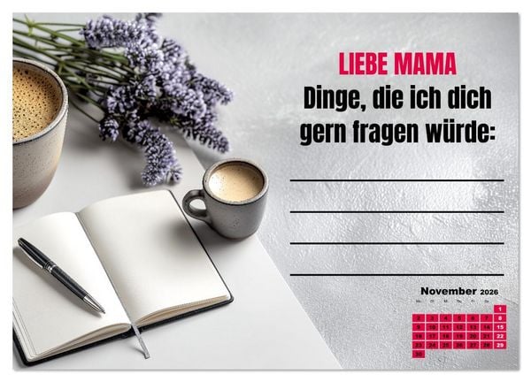Produktbild: Kalender f&uuml;r Mamas - Was ich dir sagen will (Wandkalender 2026 DIN A3 quer), CALVENDO Monatskalender