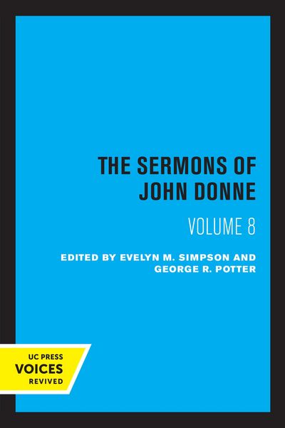 Produktbild: The Sermons of John Donne, Volume VIII