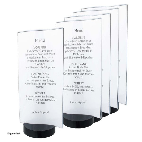 Produktbild: HTI-Living Tischaufsteller, 5er Set Men&uuml; HTI-Living Tischaufsteller, 5er Set Men&uuml; HTI-Living