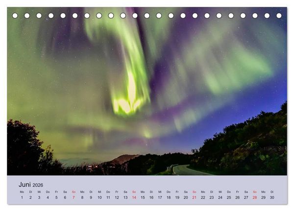 Produktbild: Norwegen - Mythos Nordlichter (Tischkalender 2026 DIN A5 quer), CALVENDO Monatskalender