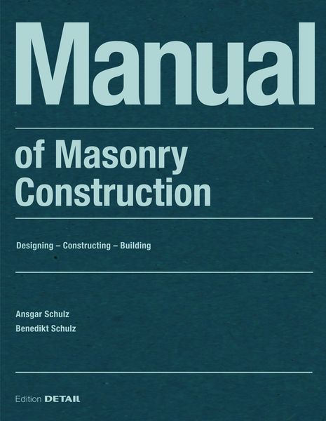 Produktbild: Manual of Masonry Construction