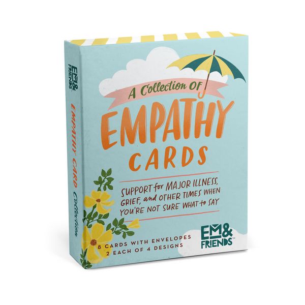 Produktbild: Empathy Cards, Box of 8 Assorted Sympathy Cards, Loss & Thinking of You Cards & Get Well Soon Gifts for Women (8 Blank Note Cards & Envelopes, 4 Different Inspirational Messages)