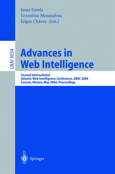 Produktbild: Advances in Web Intelligence