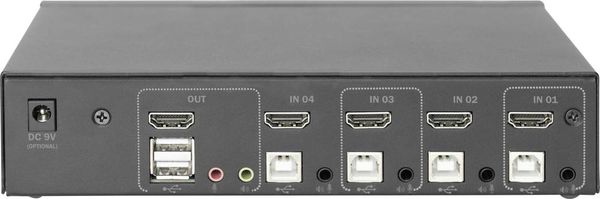 Produktbild: Digitus DS-12880 4+1 Port KVM-Umschalter HDMI 3840 x 2160 Pixel