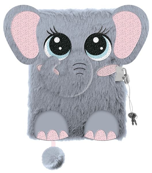 Produktbild: Tagebuch Plüsch Premium "Elephant", DIN A5