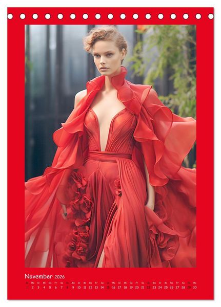 Produktbild: Fashion Show. Zeitlose Haute Coutour (Tischkalender 2026 DIN A5 hoch), CALVENDO Monatskalender