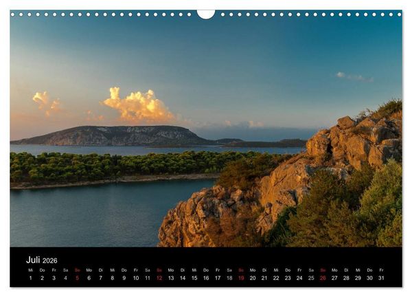 Produktbild: Peloponnes - Einladung zum Chillen (Wandkalender 2026 DIN A3 quer), CALVENDO Monatskalender