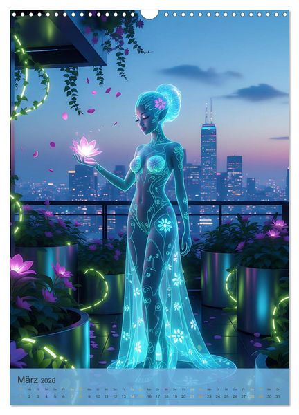 Produktbild: Kosmische Sirenen vom Planeten Zythera (Wandkalender 2026 DIN A3 hoch), CALVENDO Monatskalender