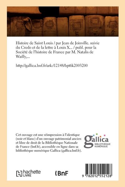 Produktbild: Histoire de Saint Louis (&Eacute;d.1868)