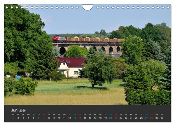 Produktbild: Oberlausitzer Eisenbahnen 2026 (Wandkalender 2026 DIN A4 quer), CALVENDO Monatskalender