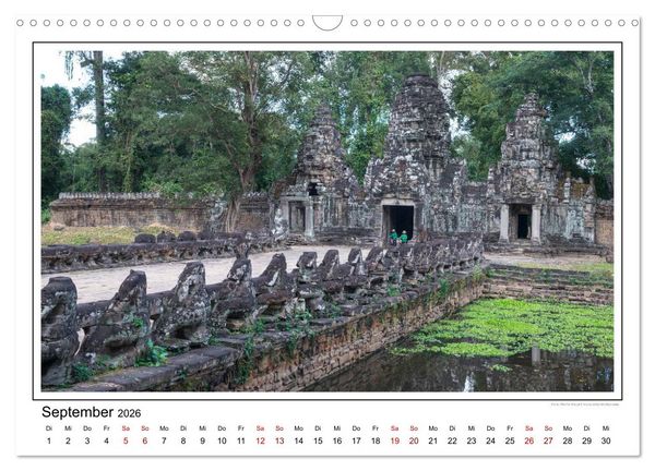 Produktbild: ANGKOR - IM REICH DER KHMER (Wandkalender 2026 DIN A3 quer), CALVENDO Monatskalender