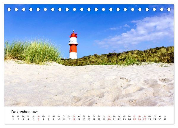 Produktbild: Borkum, bezaubernde Nordseeinsel (Tischkalender 2026 DIN A5 quer), CALVENDO Monatskalender