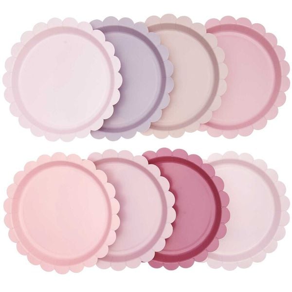 Produktbild: Pappteller Mix, Rosa, MIX
