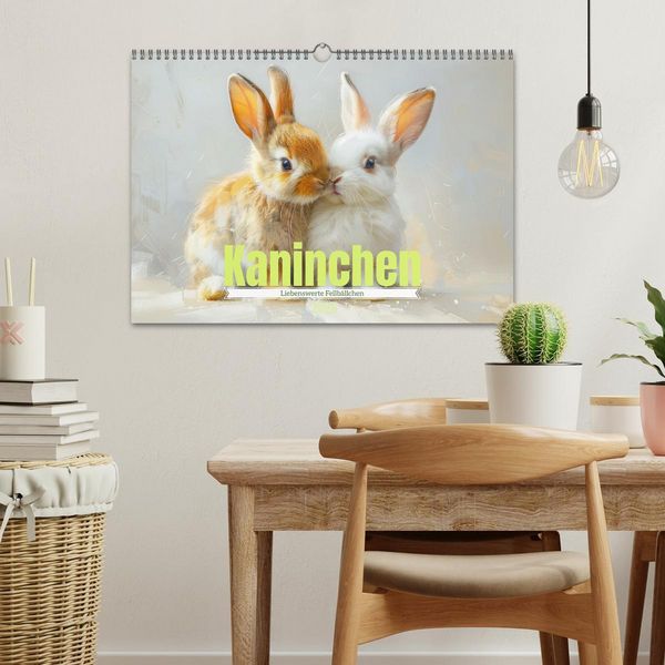 Produktbild: Kaninchen - Liebenswerte Fellb&auml;llchen (Wandkalender 2026 DIN A3 quer), CALVENDO Monatskalender