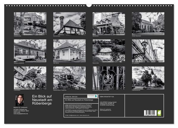Produktbild: Ein Blick auf Neustadt am R&uuml;benberge (Wandkalender 2026 DIN A2 quer), CALVENDO Monatskalender