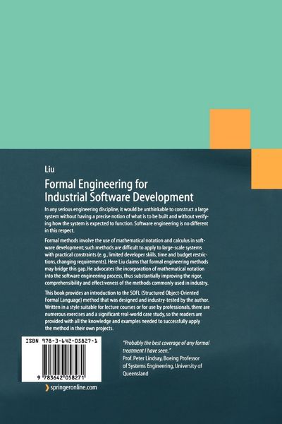 Produktbild: Formal Engineering for Industrial Software Development