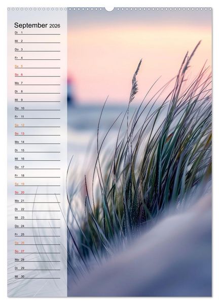 Produktbild: Maritim, Deutschlands K&uuml;sten (Wandkalender 2026 DIN A2 hoch), CALVENDO Monatskalender