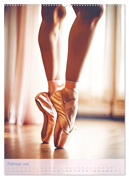 Produktbild: Mit Tutu und Spitzenschuhen Impressionen aus dem Ballett (Wandkalender 2026 DIN A2 hoch), CALVENDO Monatskalender
