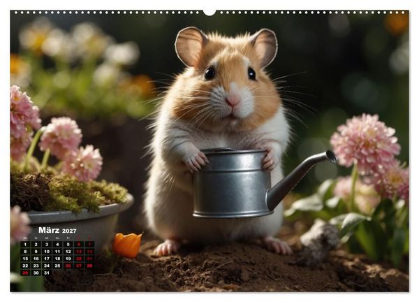 Produktbild: Hamstertage (Wandkalender 2027 DIN A2 quer), CALVENDO Monatskalender