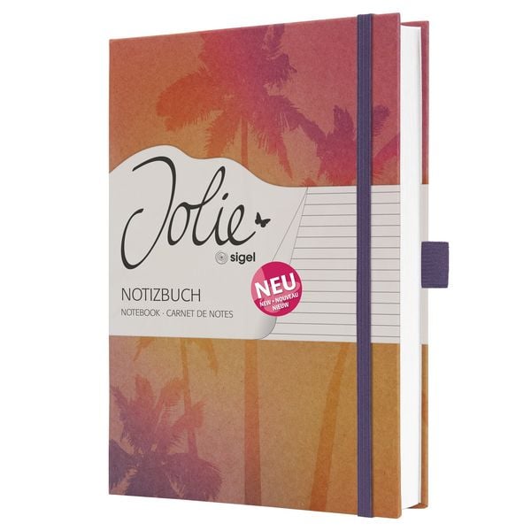 Produktbild: SIGEL JN861 Notizbuch Jolie, ca. A5, liniert, pink, violett, gelb