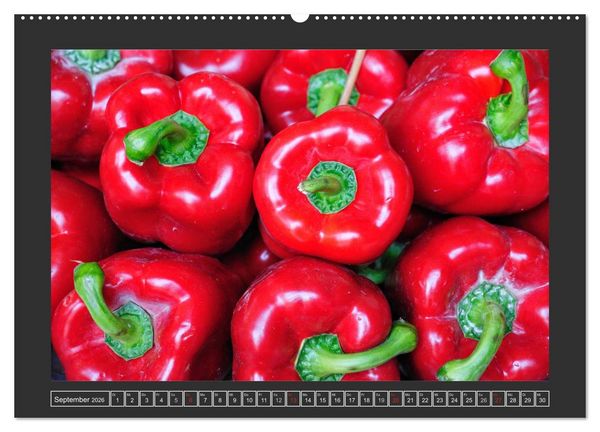 Produktbild: Obst + Gem&uuml;se (hochwertiger Premium Wandkalender 2026 DIN A2 quer), Kunstdruck in Hochglanz