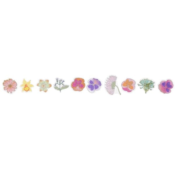 Produktbild: Washi Sticker Futschikato, Blumen MIX, 200 Stk, 2x2 cm