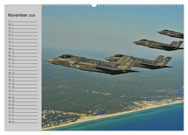 Produktbild: Faszination Kampfflugzeuge (hochwertiger Premium Wandkalender 2026 DIN A2 quer), Kunstdruck in Hochglanz