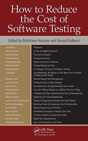 Produktbild: How to Reduce the Cost of Software Testing