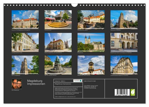 Produktbild: Magdeburg Impressionen (Wandkalender 2026 DIN A3 quer), CALVENDO Monatskalender
