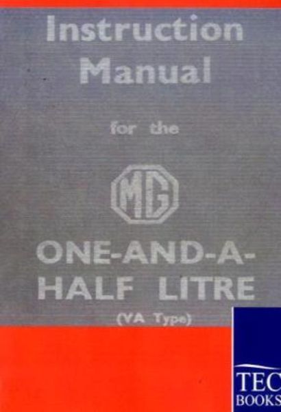 Instruction Manual for the MG 1,5 Litre