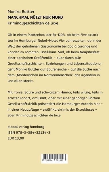Produktbild: Manchmal n&uuml;tzt nur Mord