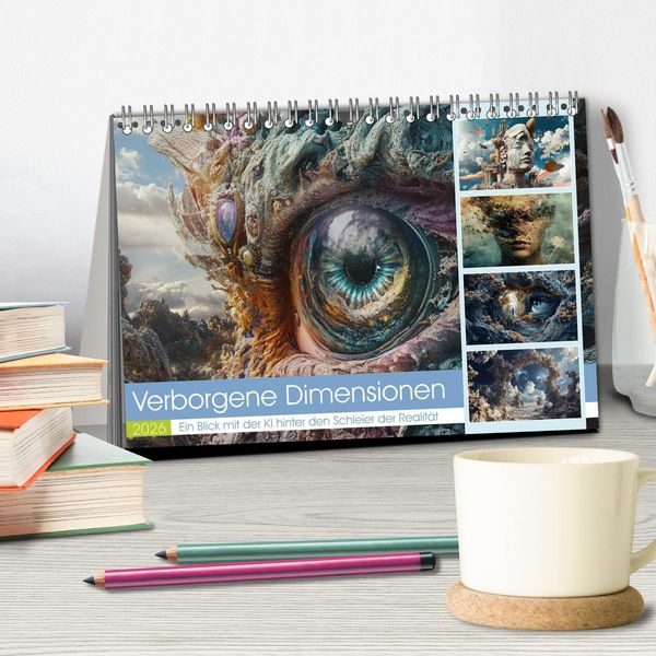Produktbild: Verborgene Dimensionen (Tischkalender 2026 DIN A5 quer), CALVENDO Monatskalender